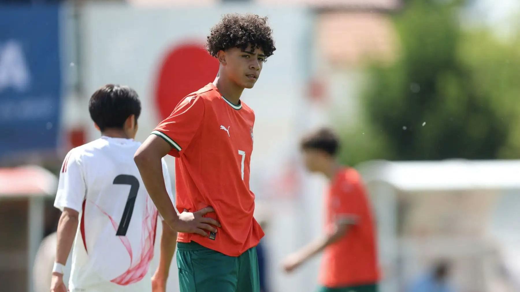 小C朗代表葡萄牙U16上陣。(網上圖片)