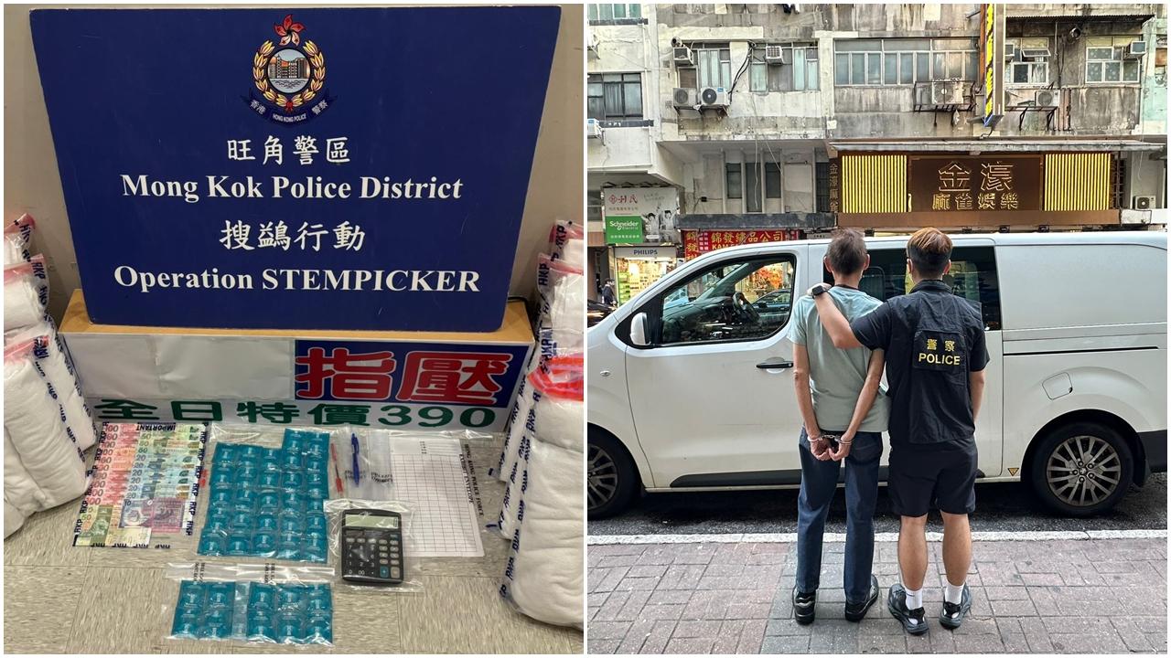 警搗旺角上海街淫窟 拘58歲男主持 檢數簿、避孕套