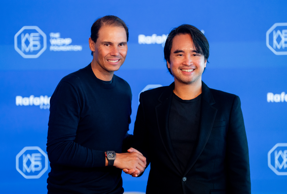 鄭志剛創辦的愛望基金與網球明星拿度創立的Rafa Nadal Foundation結成夥伴關係，支持全球兒童及青少年身心健康。（中通社）