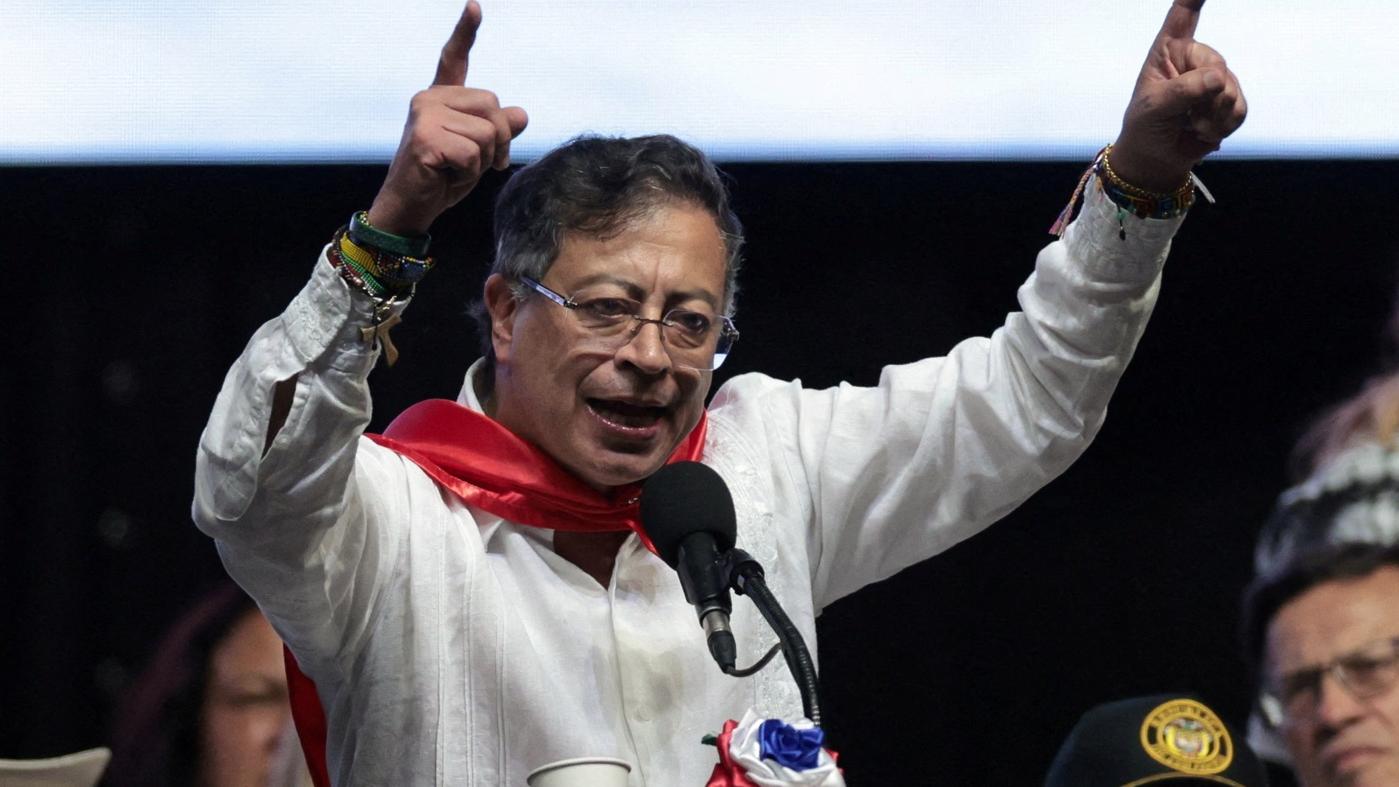 哥倫比亞總統彼得羅(Gustavo Petro)。(資料圖片)