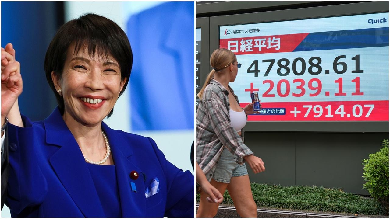 高市早苗｜日股｜安倍經濟學。(AP)