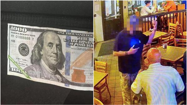 美國傳出有人拿「冥鈔」吃霸王餐。