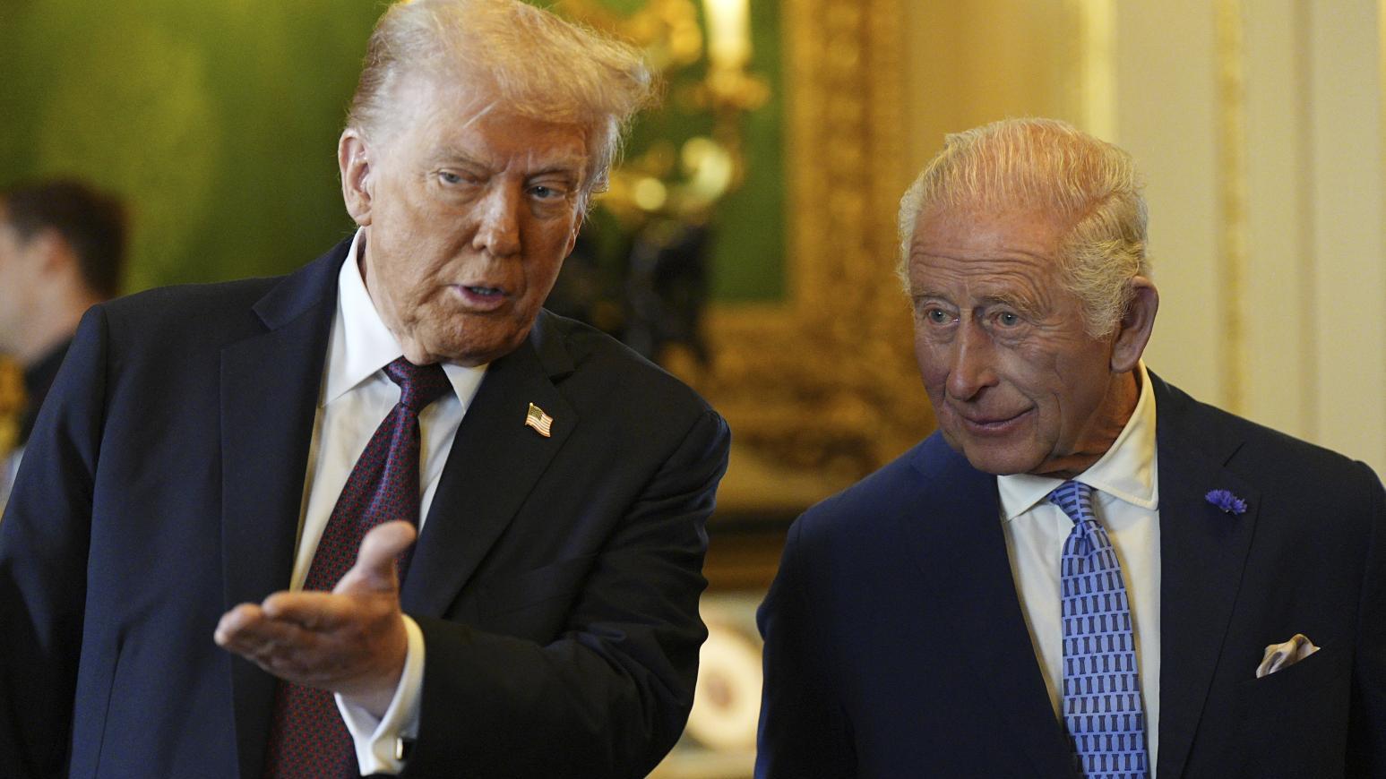 特朗普在9月對英國進行第二次國是訪問。（圖／美聯社）