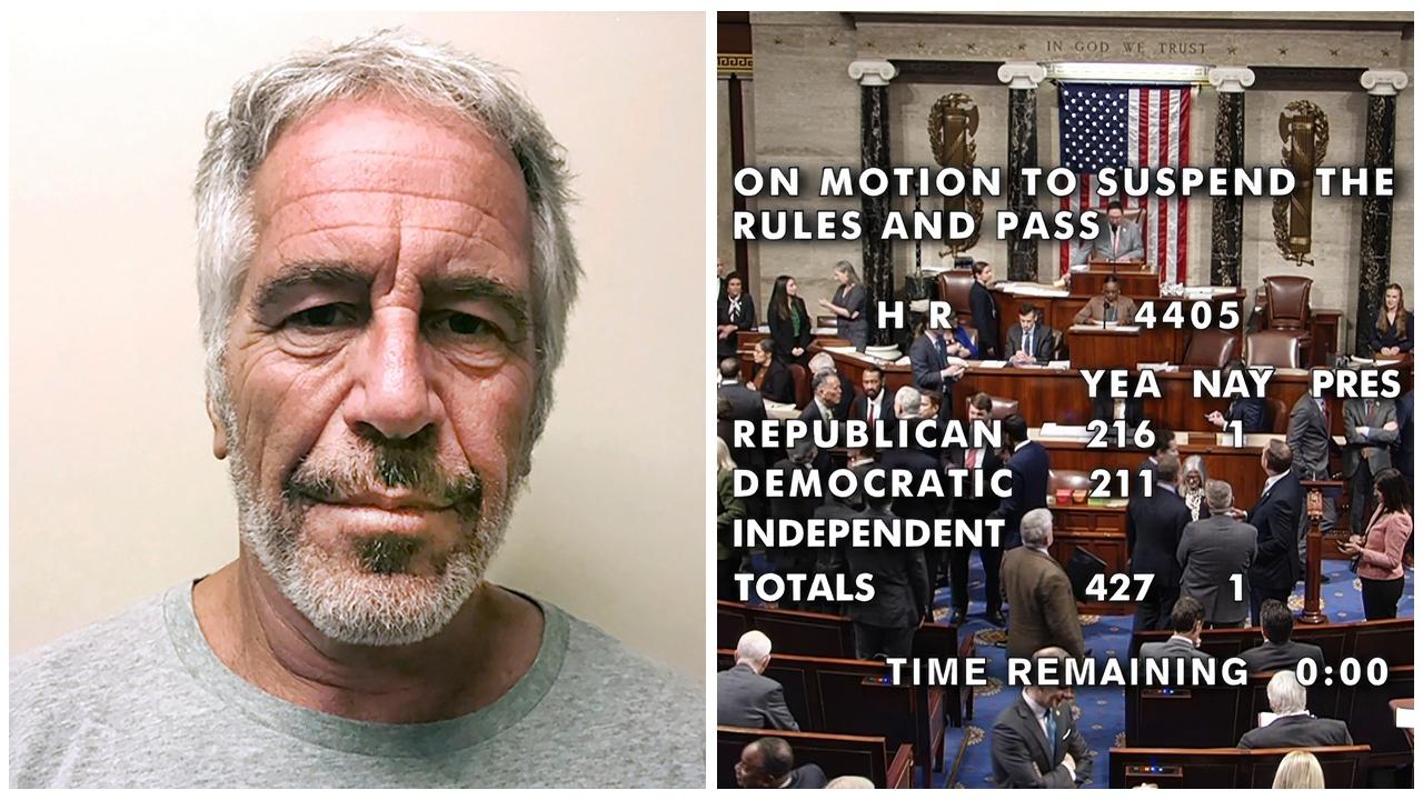 美國參眾兩院壓倒性通過公開愛潑斯坦案所有文件。(AP)