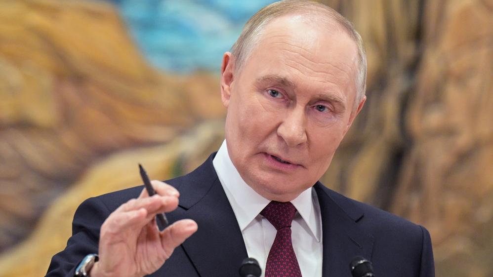 俄烏戰爭，普京：烏必需撤出佔領地才停火，新領土需獲國際承認。(AP)