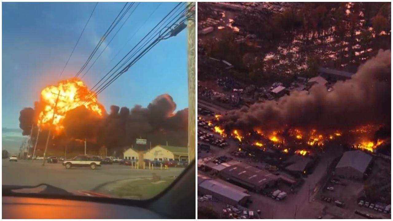 美UPS貨機路易斯維爾機場墜毀爆炸，傷亡未明，機場關閉。(X)