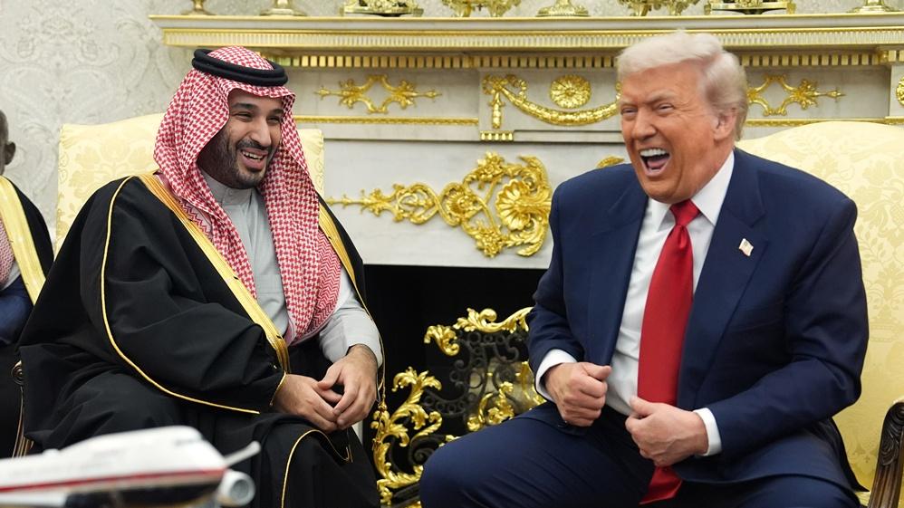 特朗普晤沙特王儲，沙特宣布對美投資擴大至1萬億美元。(AP)