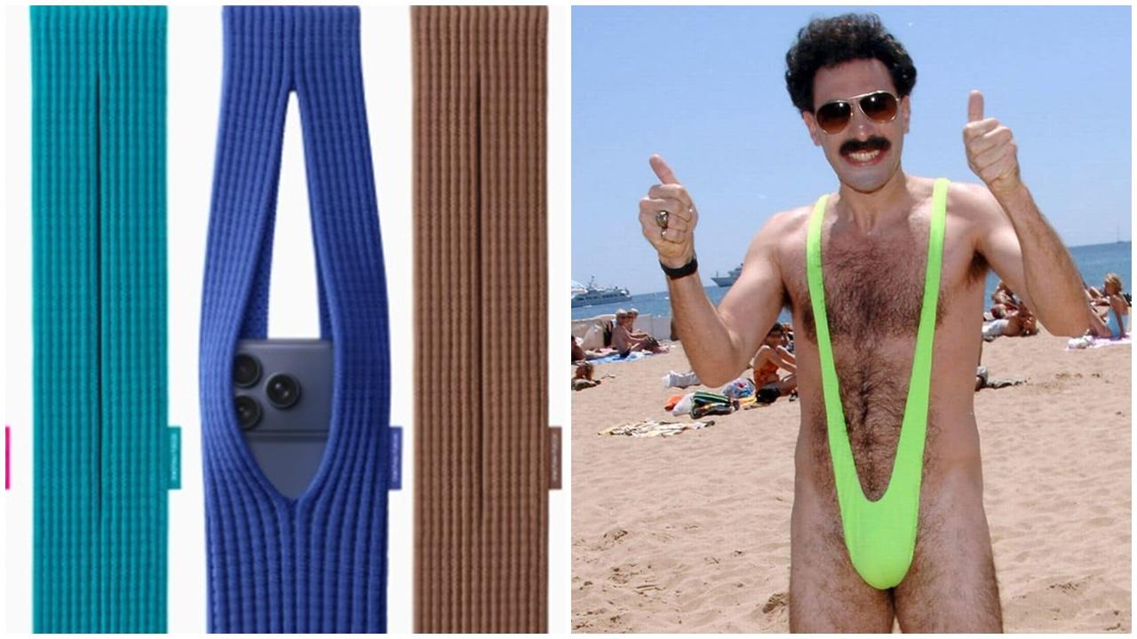 Apple x ISSEY MIYAKE iPhone Pocket，被網民耻笑似Deep V「男基尼」。