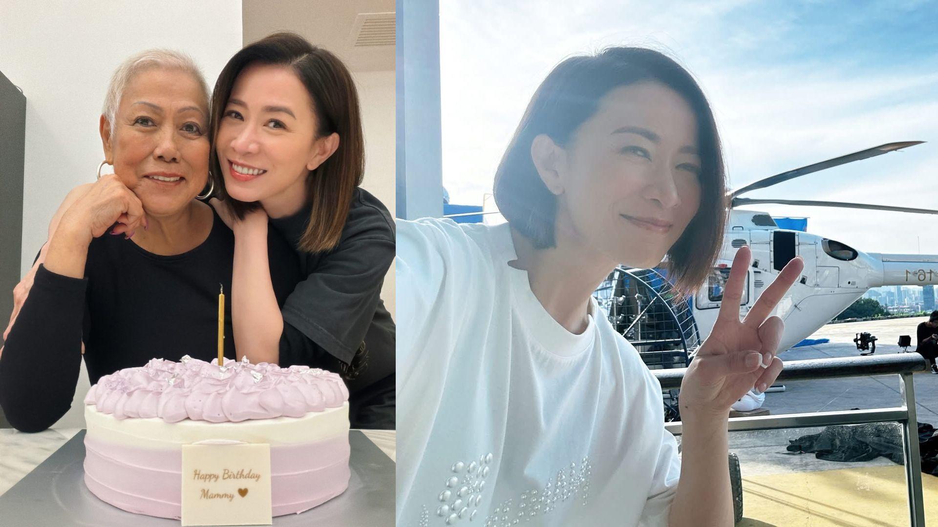 佘詩曼慶祝佘媽媽73歲生日 感激母親花畢生青春照顧