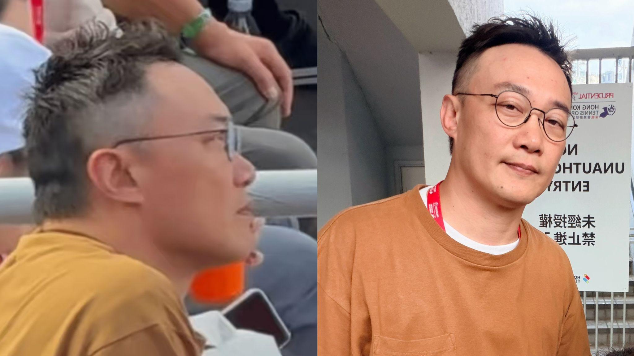 陳奕迅現身維園力撐香港網球公開賽 一改攣毛髮型剪短髮惹網民討論