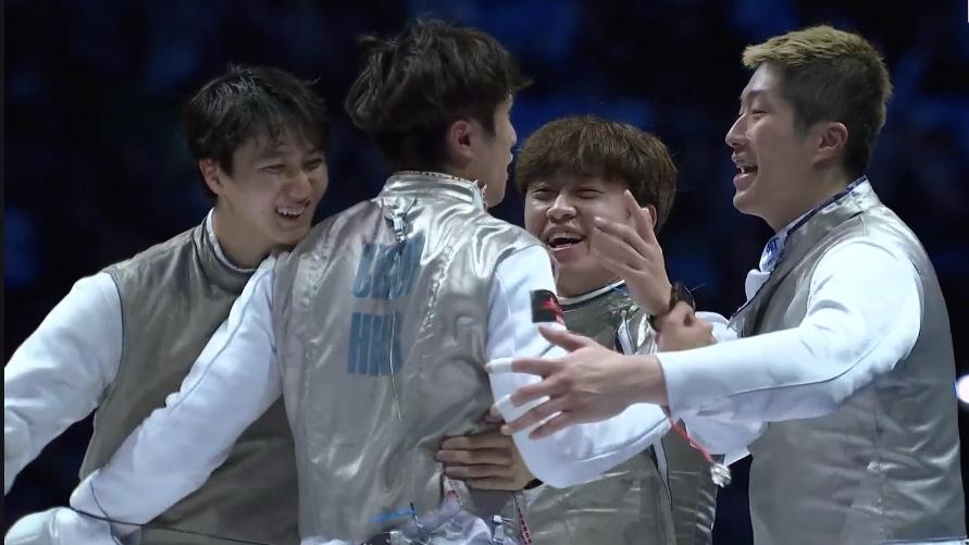 港男子花劍隊創歷史 首奪全運劍擊金牌