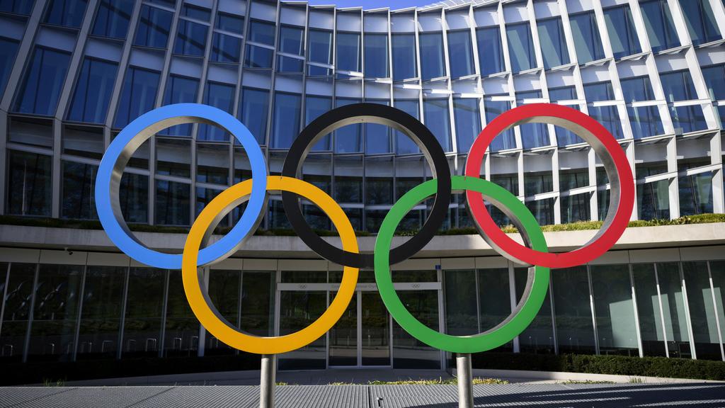 奧運五環。(美聯社)