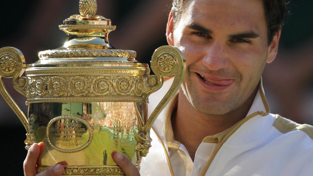 費達拿8次贏得溫布頓冠軍。(美聯社)