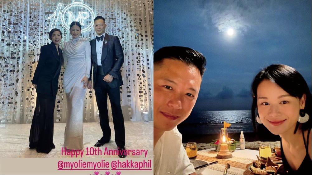 胡杏兒 李乘德結婚十周年 開派對力證感情未變