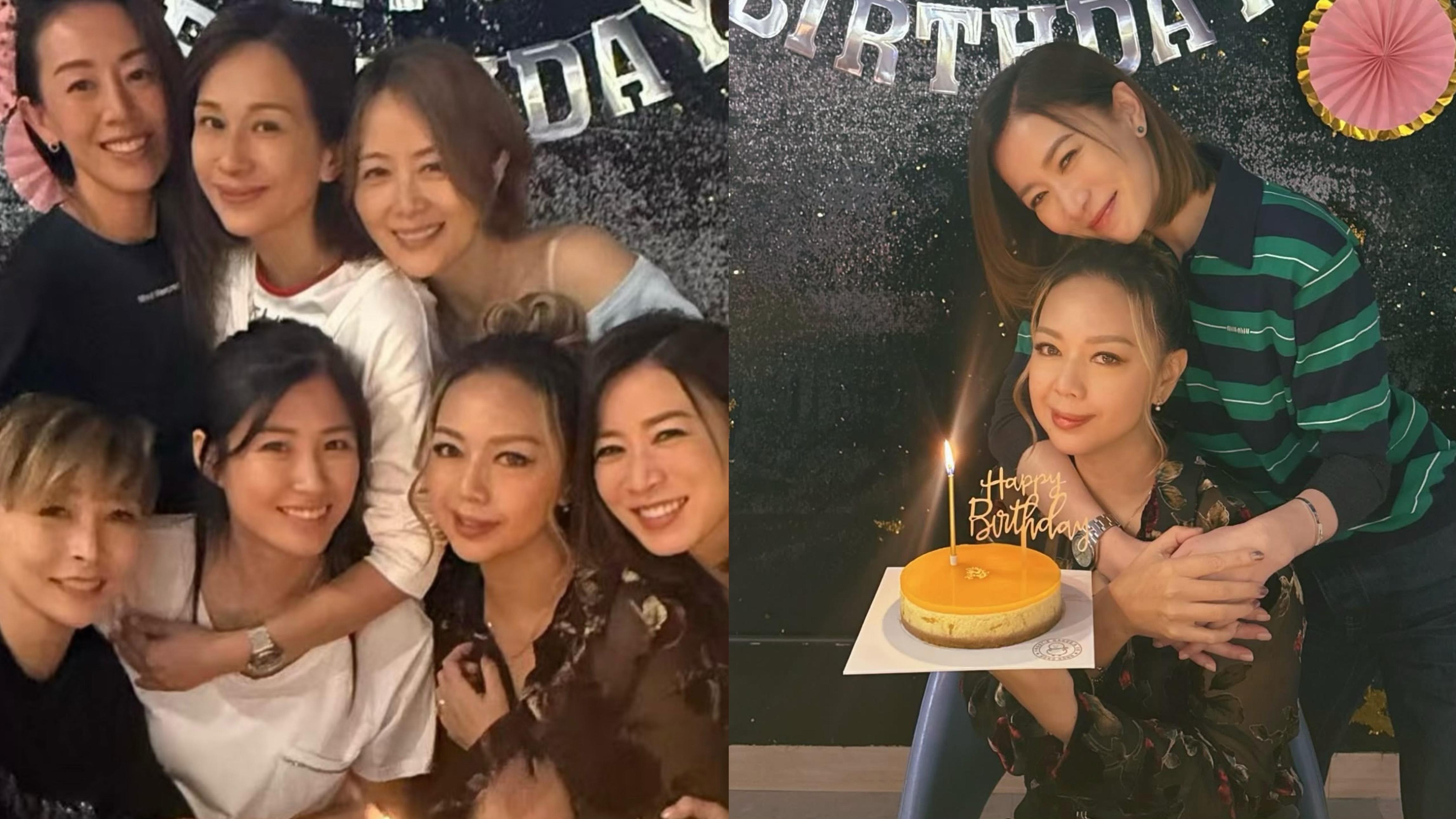 鍾麗淇49歲生日七魔女齊腳現身 佘詩曼指友誼令生命完整