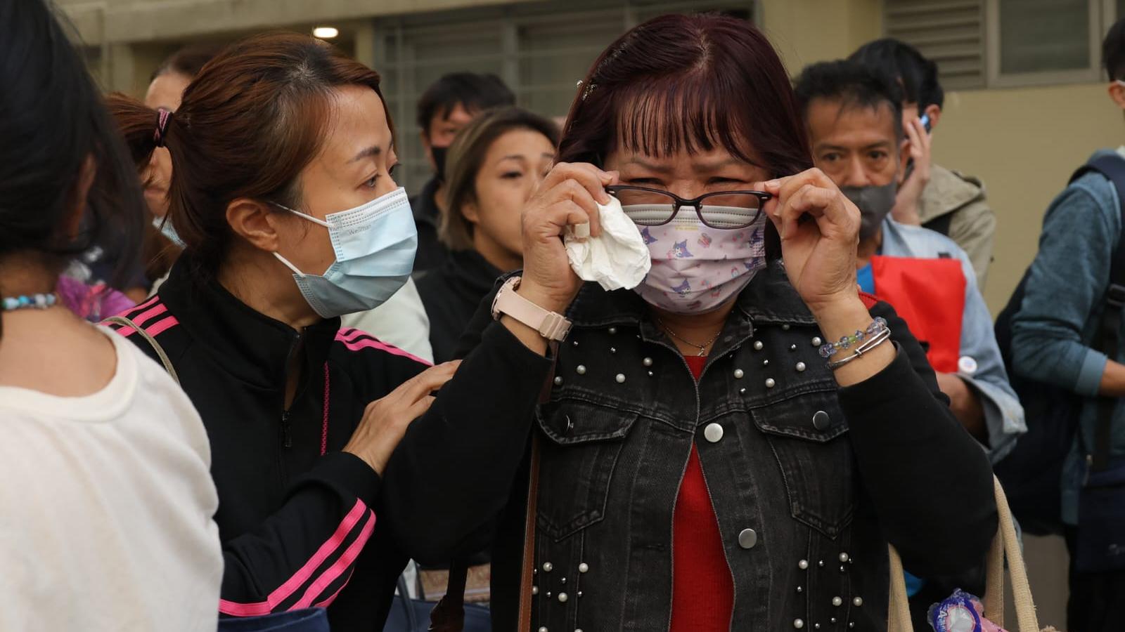 大埔宏福苑五級火情況。（林俊源 攝）