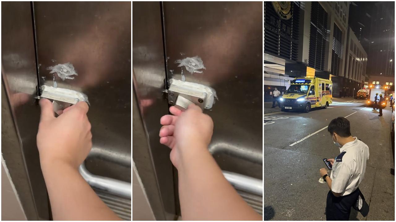 網上熱話｜門鎖滑牙打不開 男子被困殘廁  只好打999找消防爆鎖