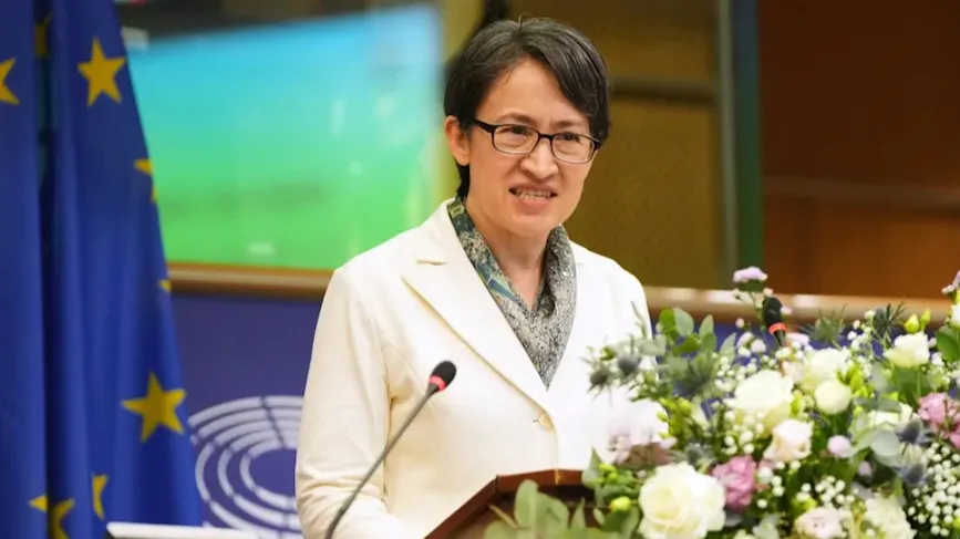 中方就歐洲議會允許蕭美琴等人進入大樓，向歐方提出嚴正交涉(美聯社圖片)