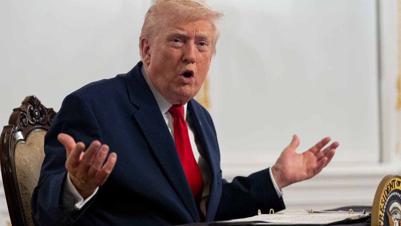 美國總統特朗普。（圖／美聯社）