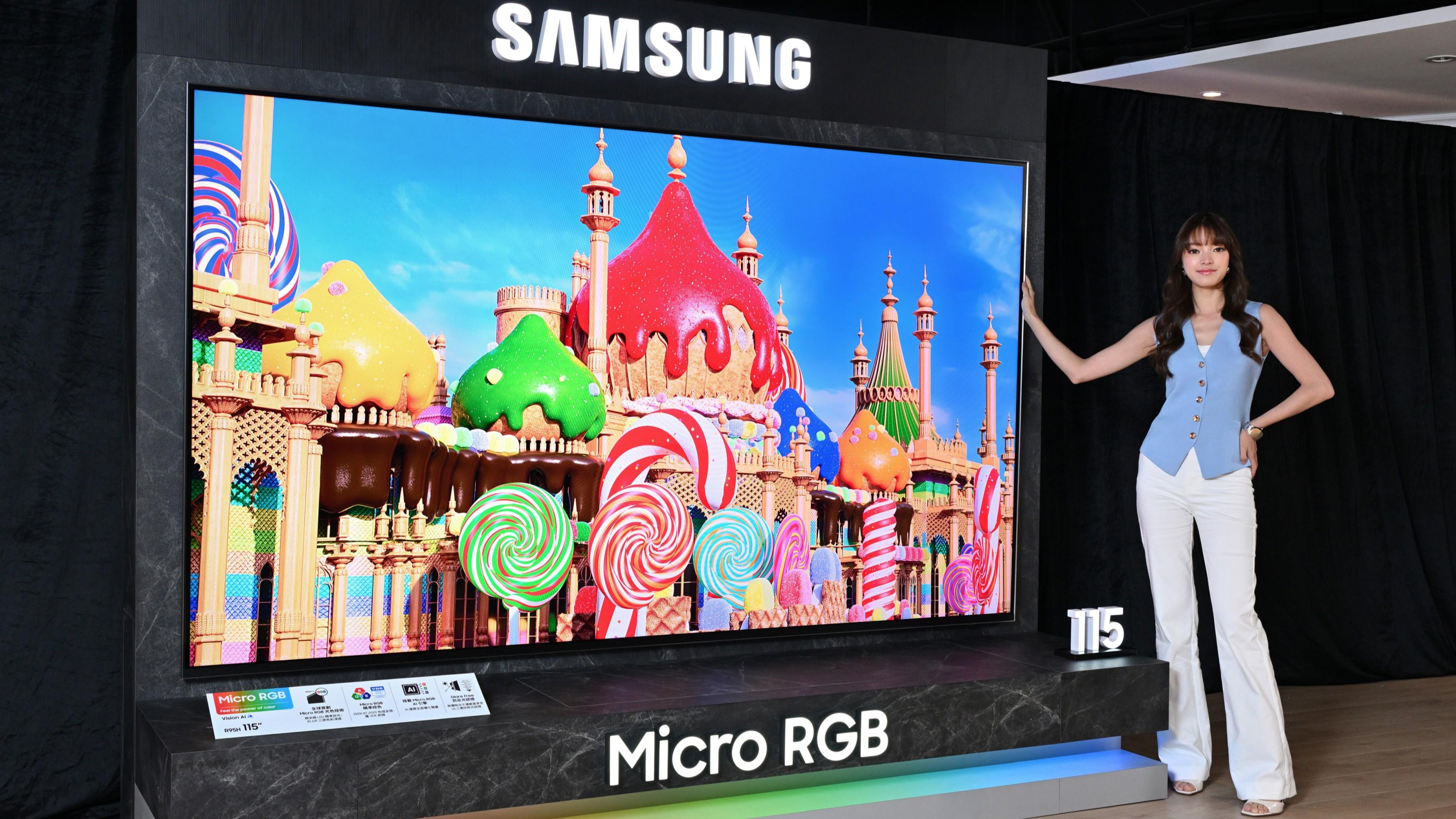 Samsung推出全球最大115吋Micro RGB電視　索價近30萬送Galaxy Z Fold7