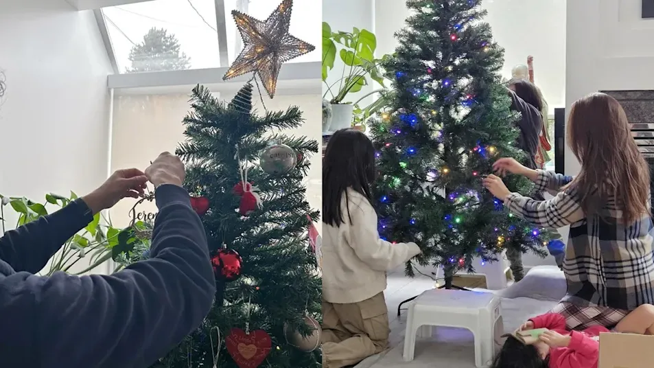 41歲鍾嘉欣傳婚變 全家總動員布置聖誕樹 網民：點解全部見唔到樣？