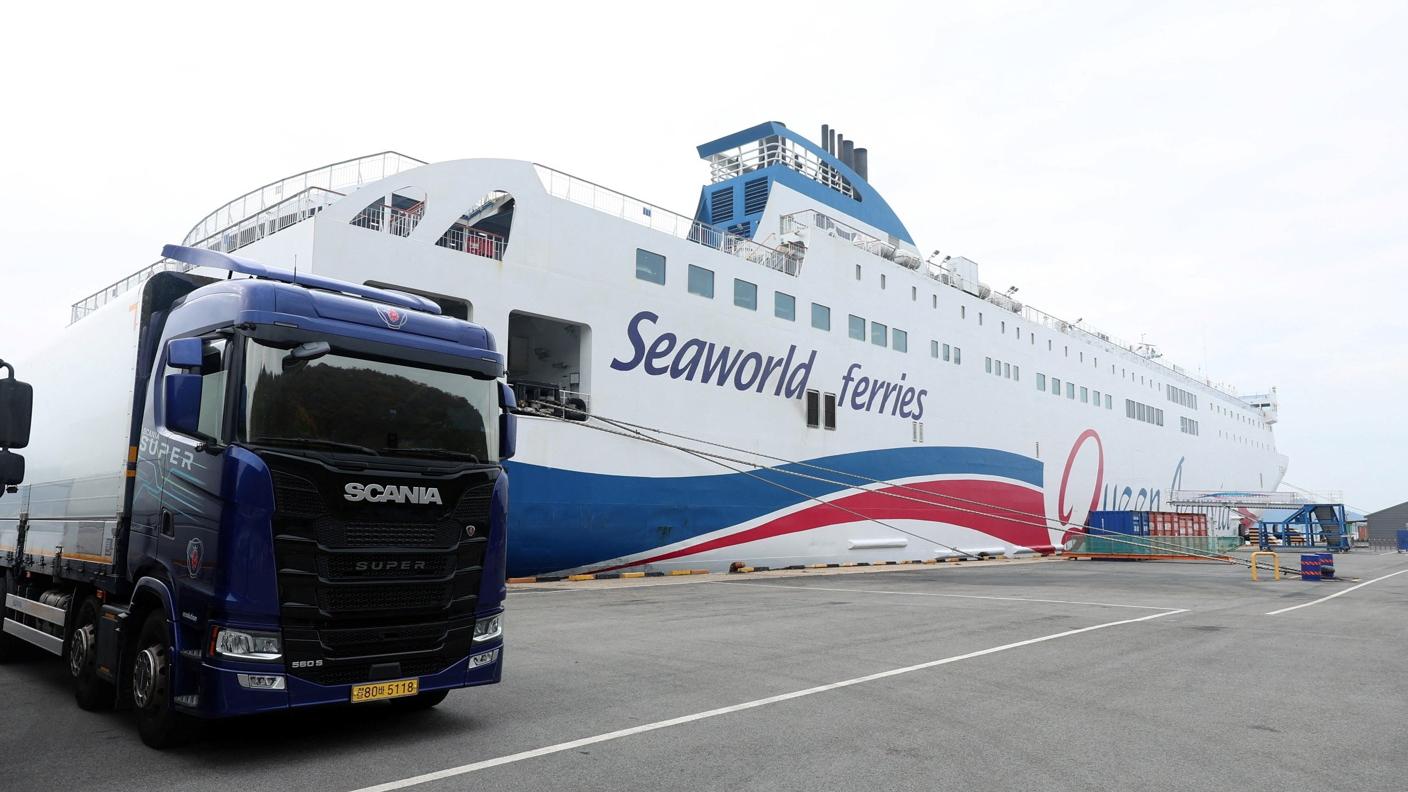 事發客輪周四停在木浦市港口。(路透社)