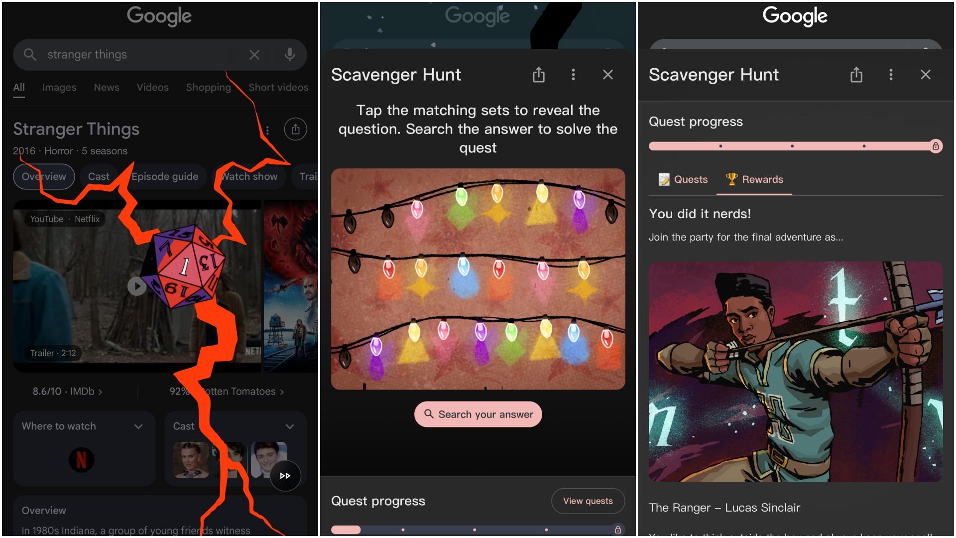 Stranger Things怪奇物語Google彩蛋　粉絲必玩小遊戲