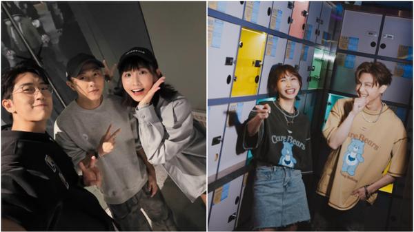 范姜彥豐（左）稱擁有粿粿（右）與王子（中間）出軌的證據。（圖／翻攝自粿粿IG）