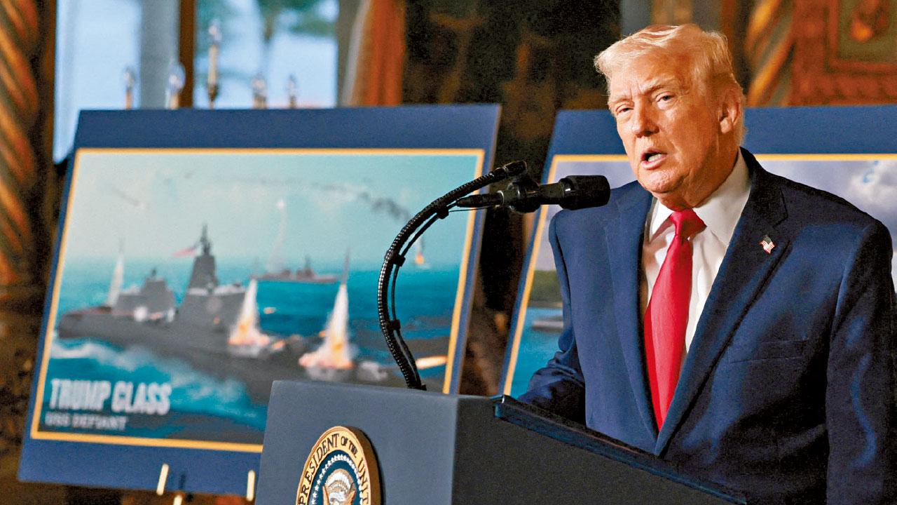 配備核導彈高超音速武器 特朗普宣布建「特級」戰艦