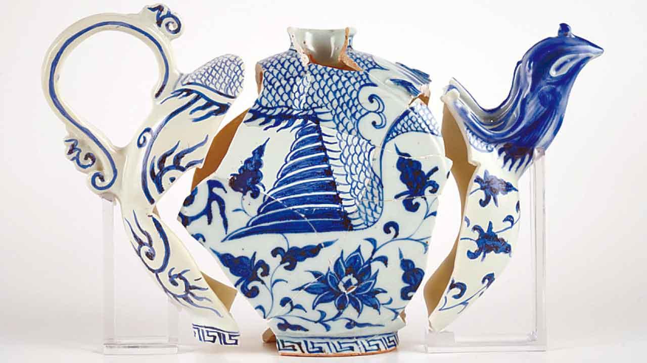 中大文物館元青花展 展示景德考古新發現