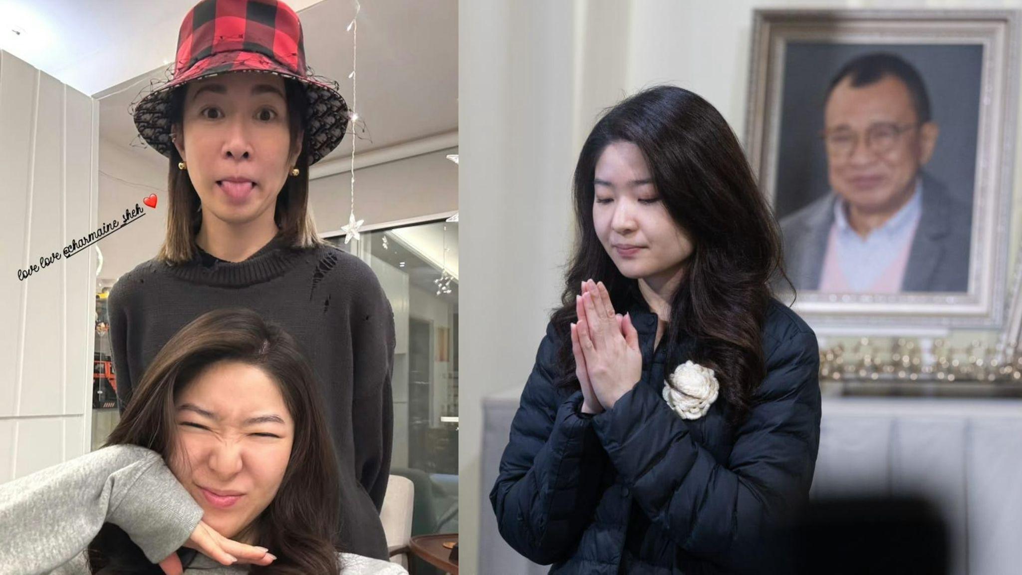 許紹雄離世｜女兒許惠菁與佘詩曼聖誕節相聚 重展笑顏齊扮鬼臉