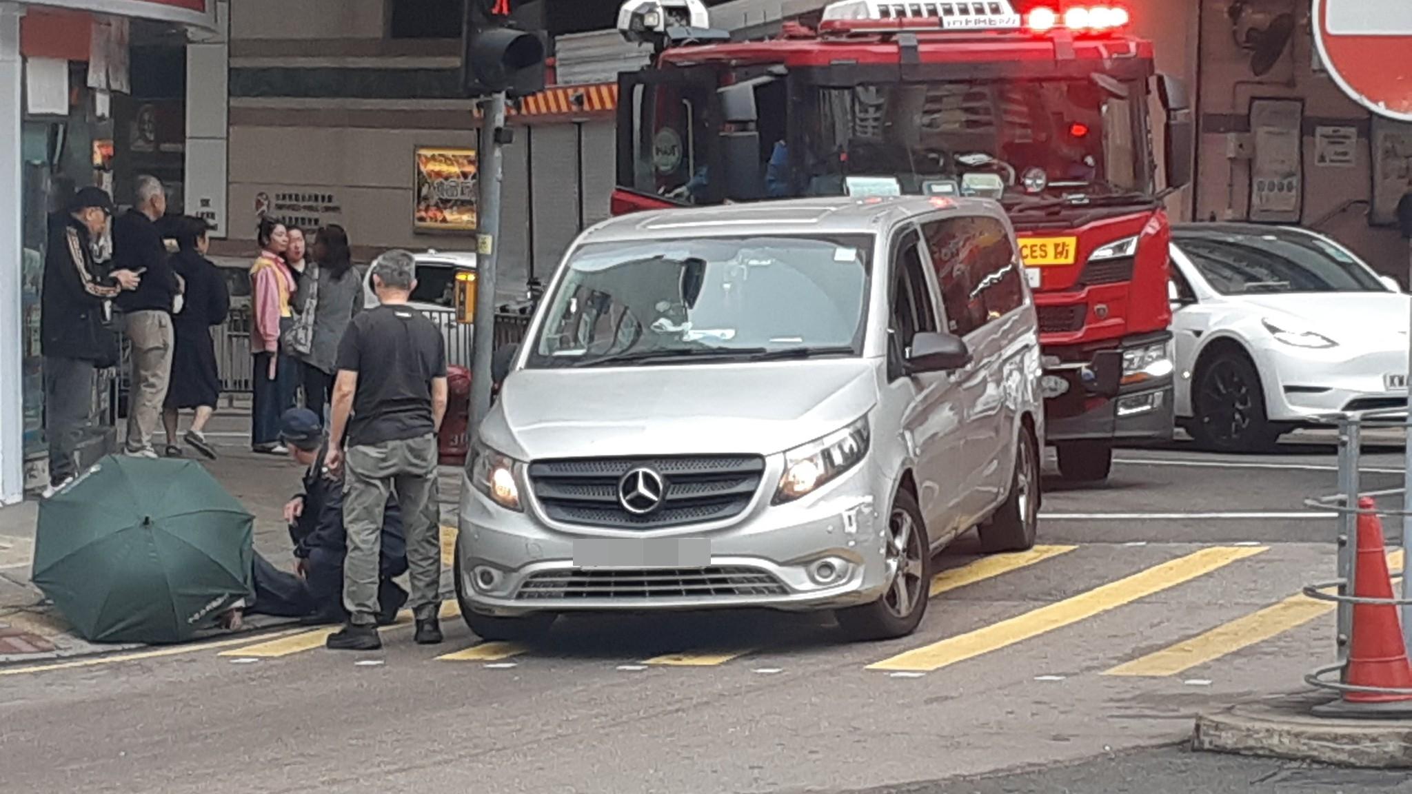 堅尼地城發生車禍。（fb「西環變幻時」圖片）