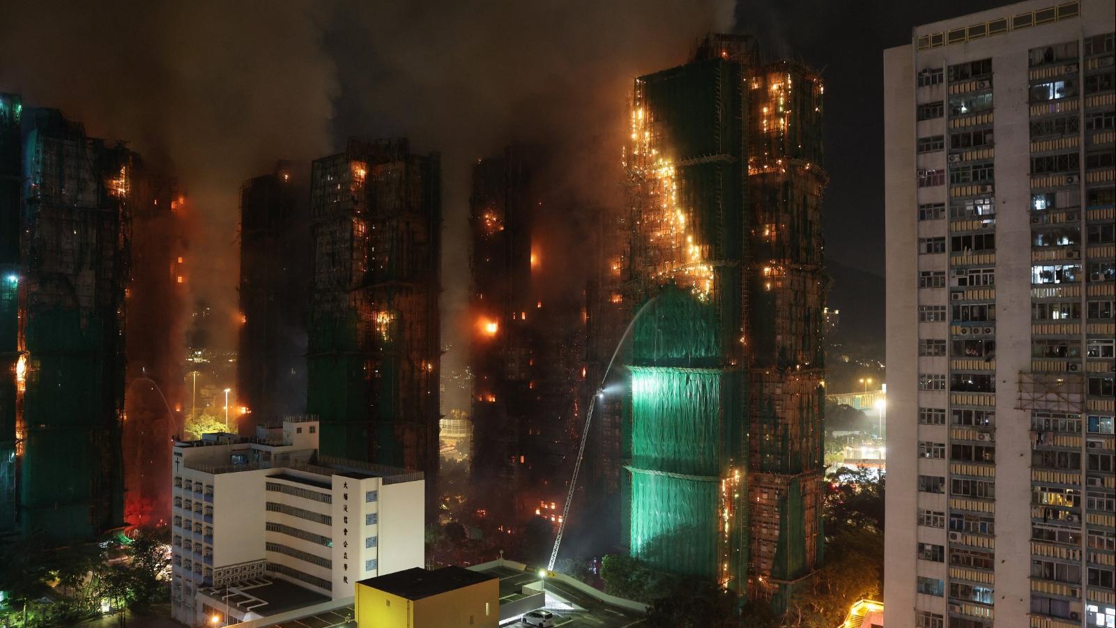 大埔宏福苑五級火｜500米外直擊整個過程  廣福邨居民：「仲未有勇氣拉窗簾」