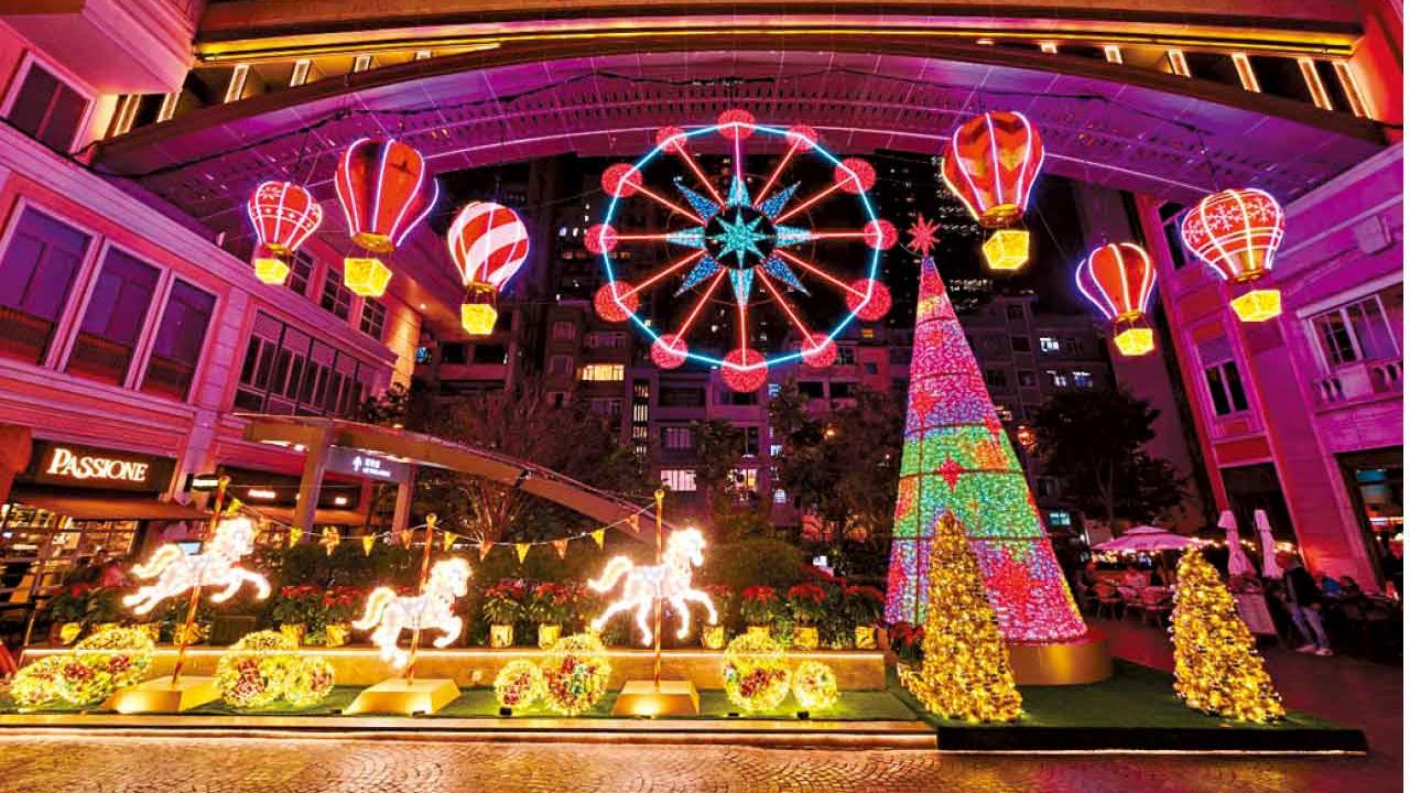 香港最浪漫街道 光影嘉年華打造歐洲聖誕奇境