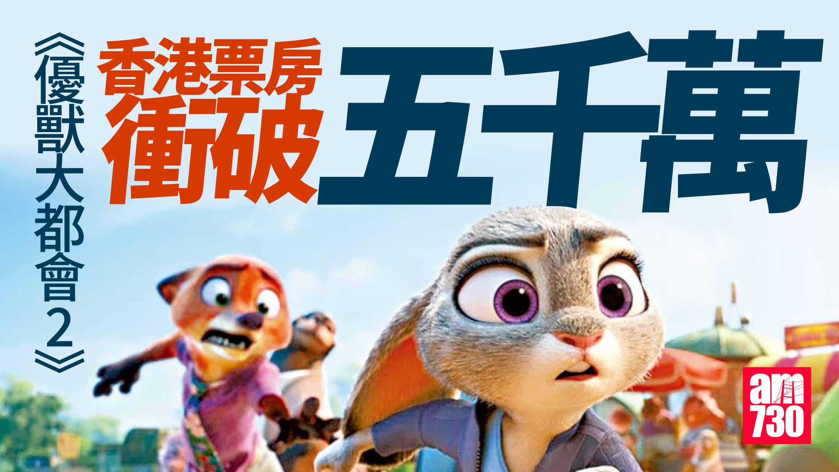 優獸大都會2｜熱潮席捲全球 香港票房衝破5000萬港元