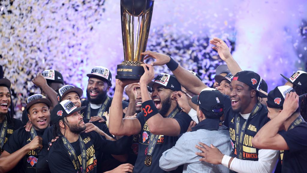 紐約人贏得NBA盃冠軍。(美聯社)
