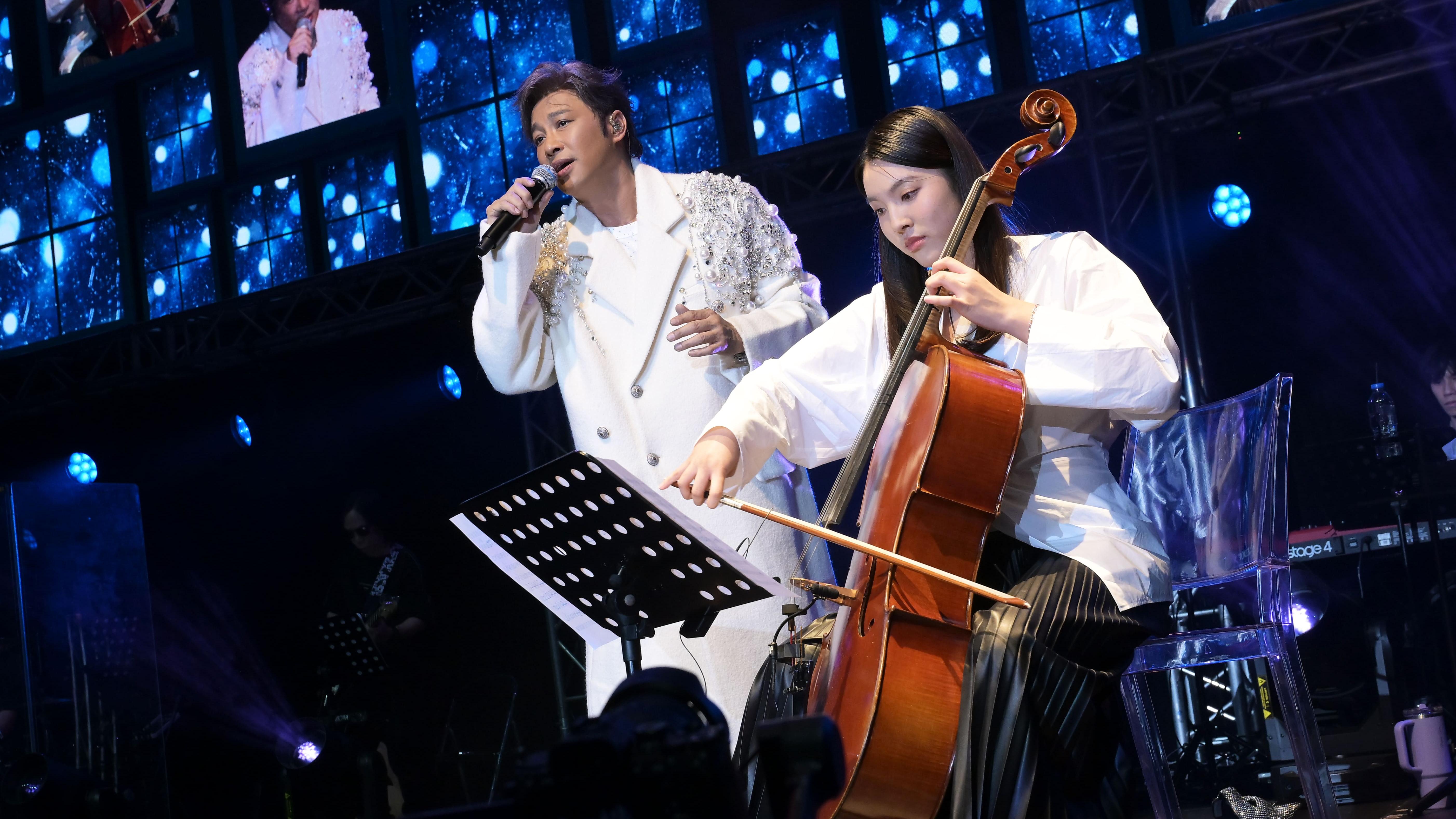 大埔宏福苑五級火｜譚耀文演唱會開場前先默哀 14歲女兒驚喜上台拉大提琴