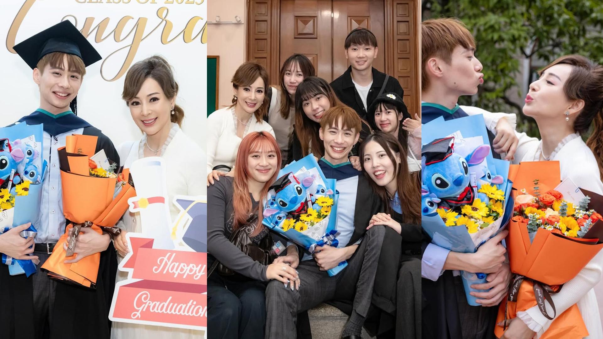 羅霖大仔港大碩士畢業 為兒子感驕傲更與同學仔一齊影相