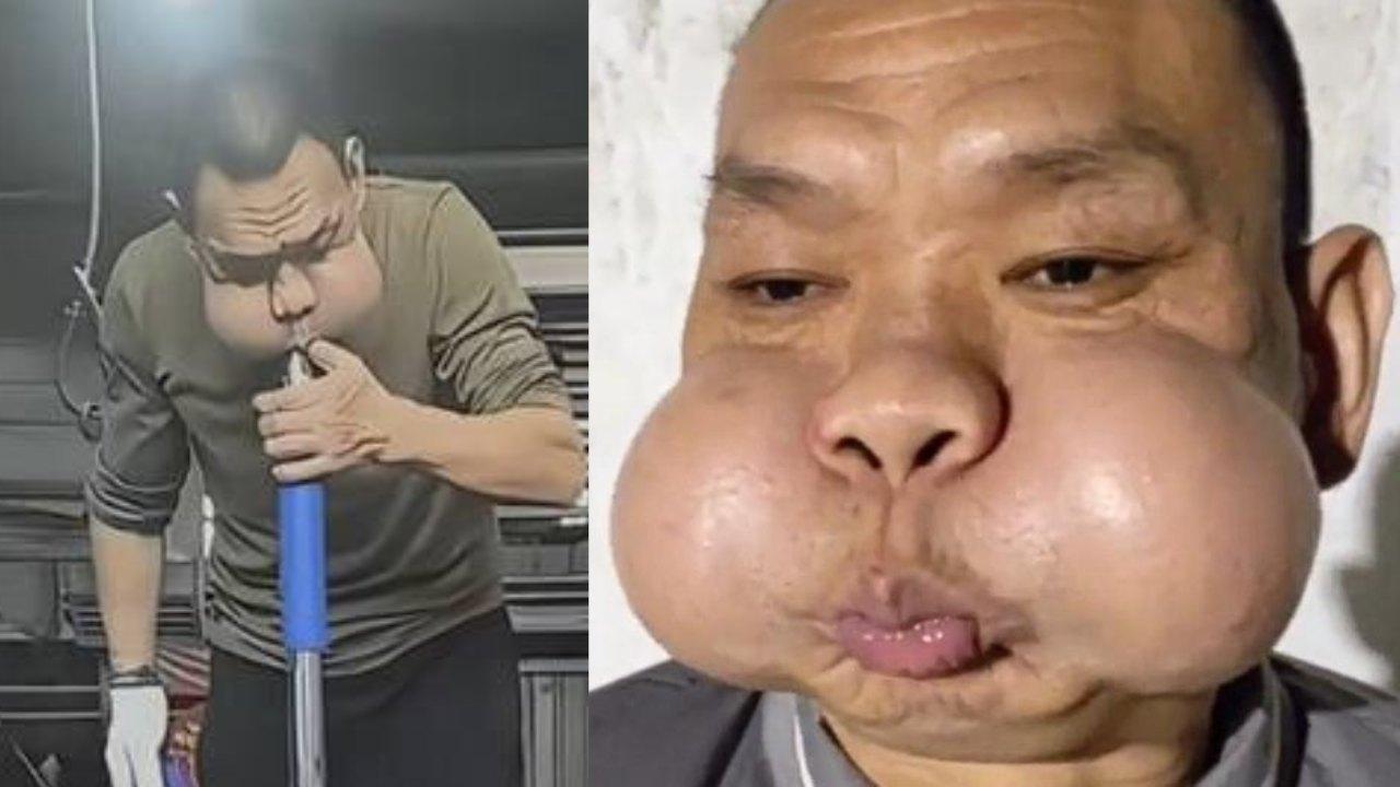 廣東工人吹玻璃30年發腮成「青蛙王子」　自嘲練蛤蟆功