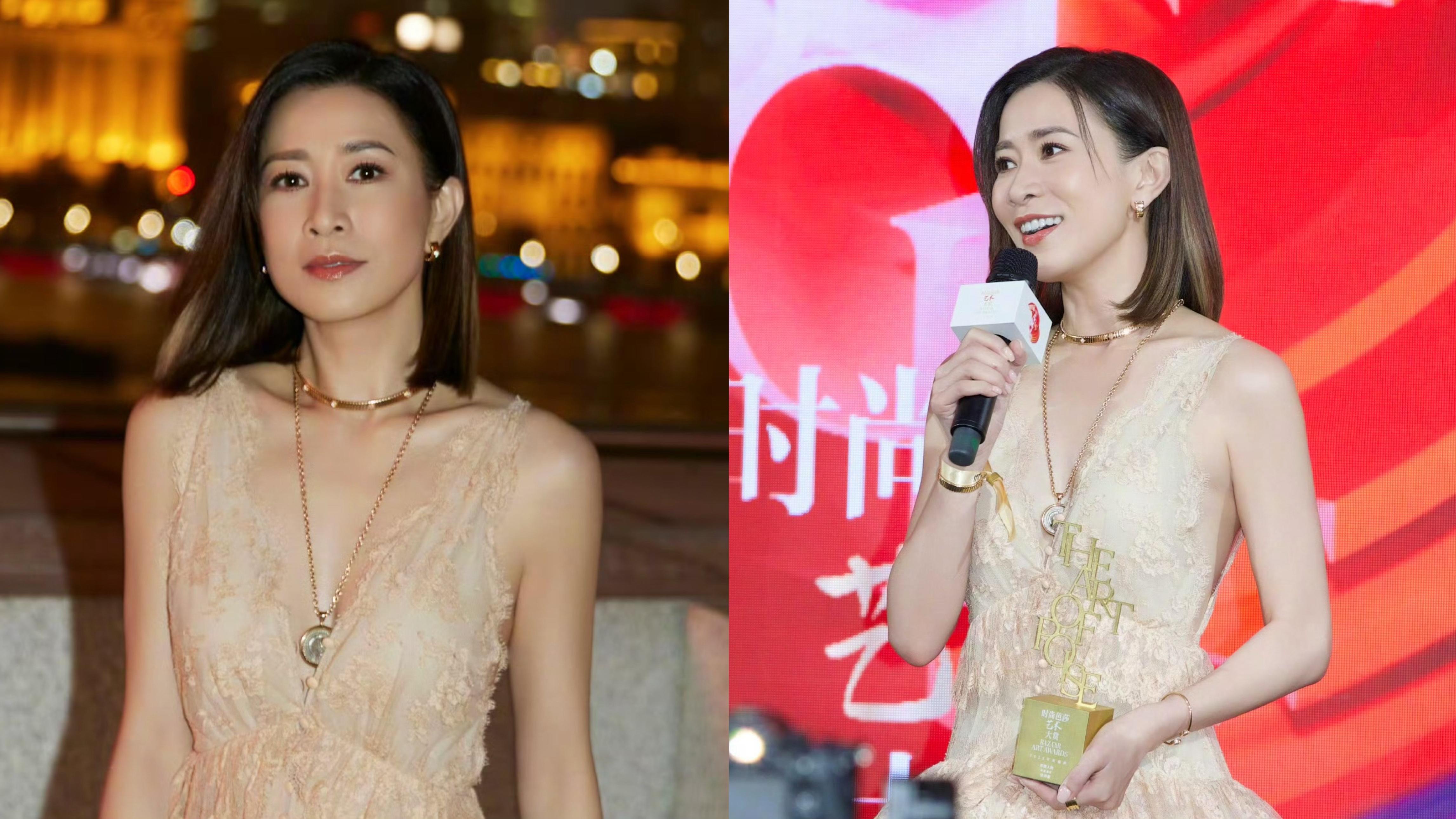 佘詩曼現身上海獲頒「年度演員」獎 直言用生命來演戲