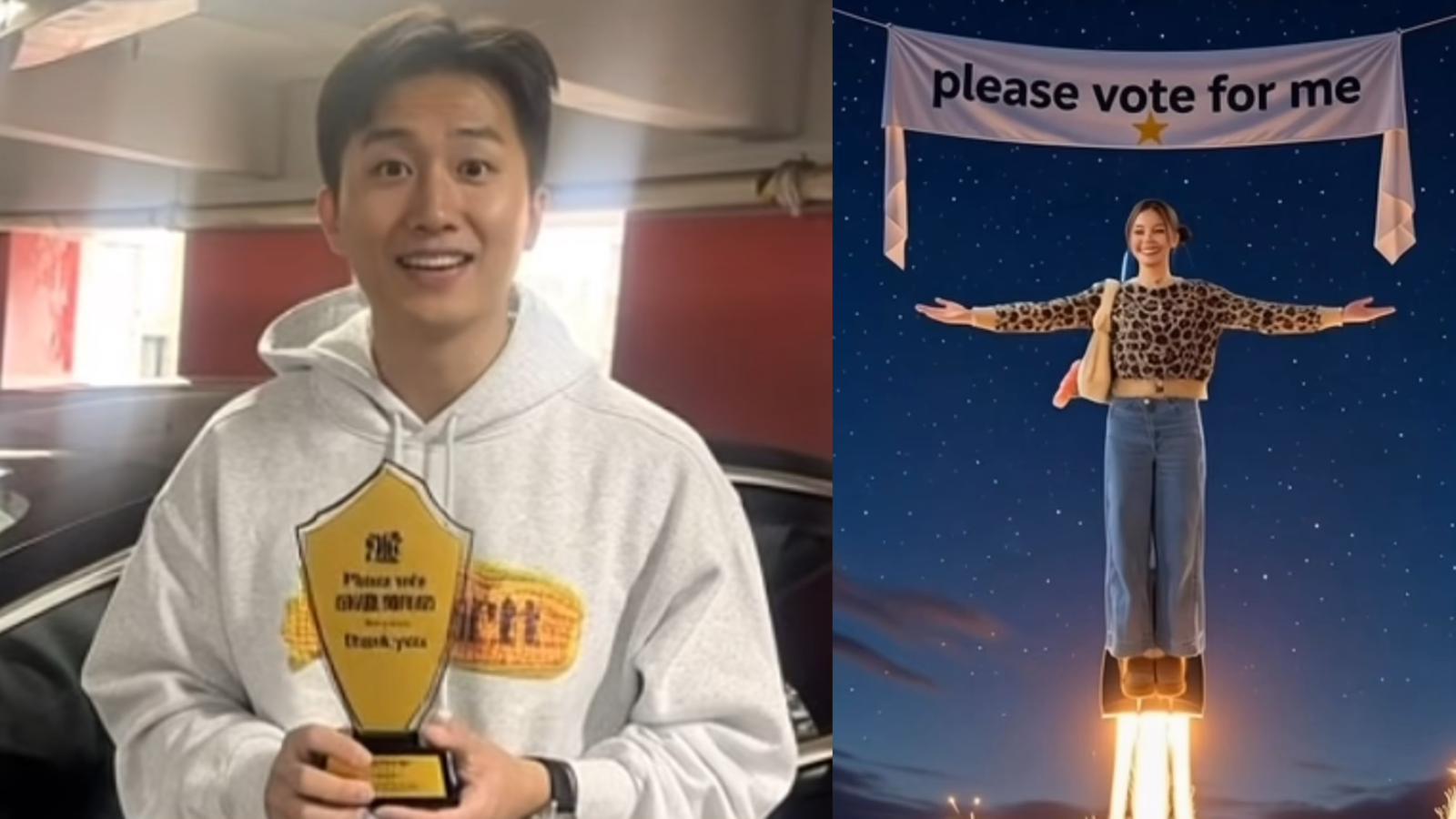 曾展望落力拉票玩AI眼睛變大 葉蒨文笑稱：原來你真係襯細眼