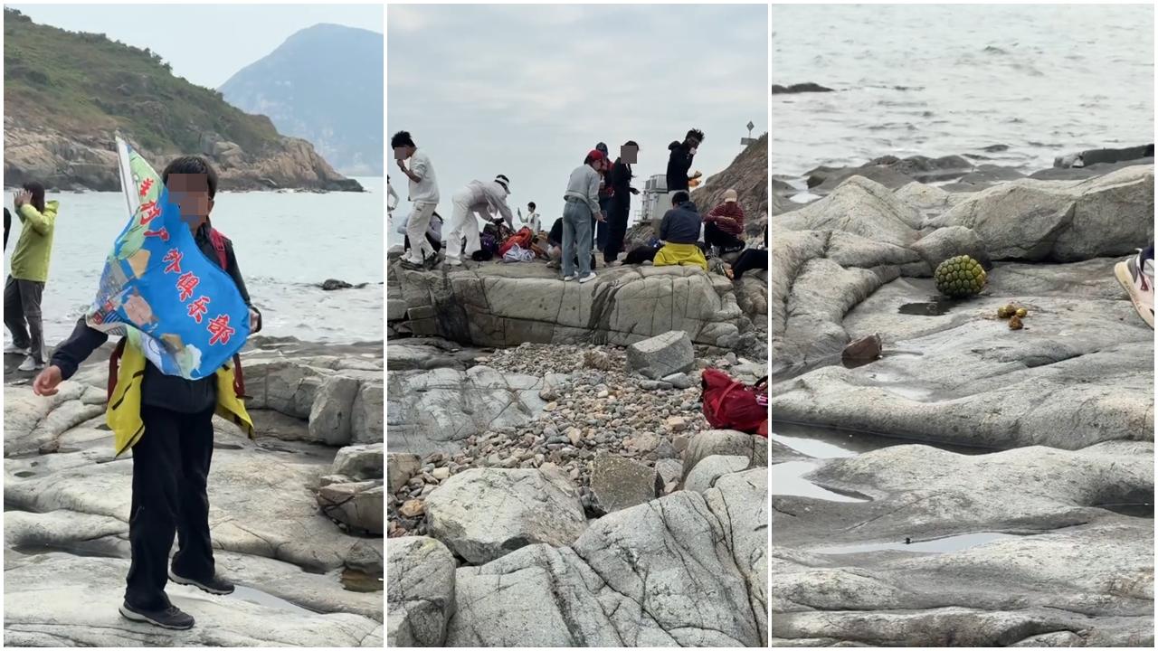 內地遊客團遊鶴咀亂拋垃圾吐瓜籽   好心人勸阻被反指「歧視」