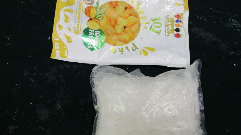 急凍生果肉貨物藏冰毒