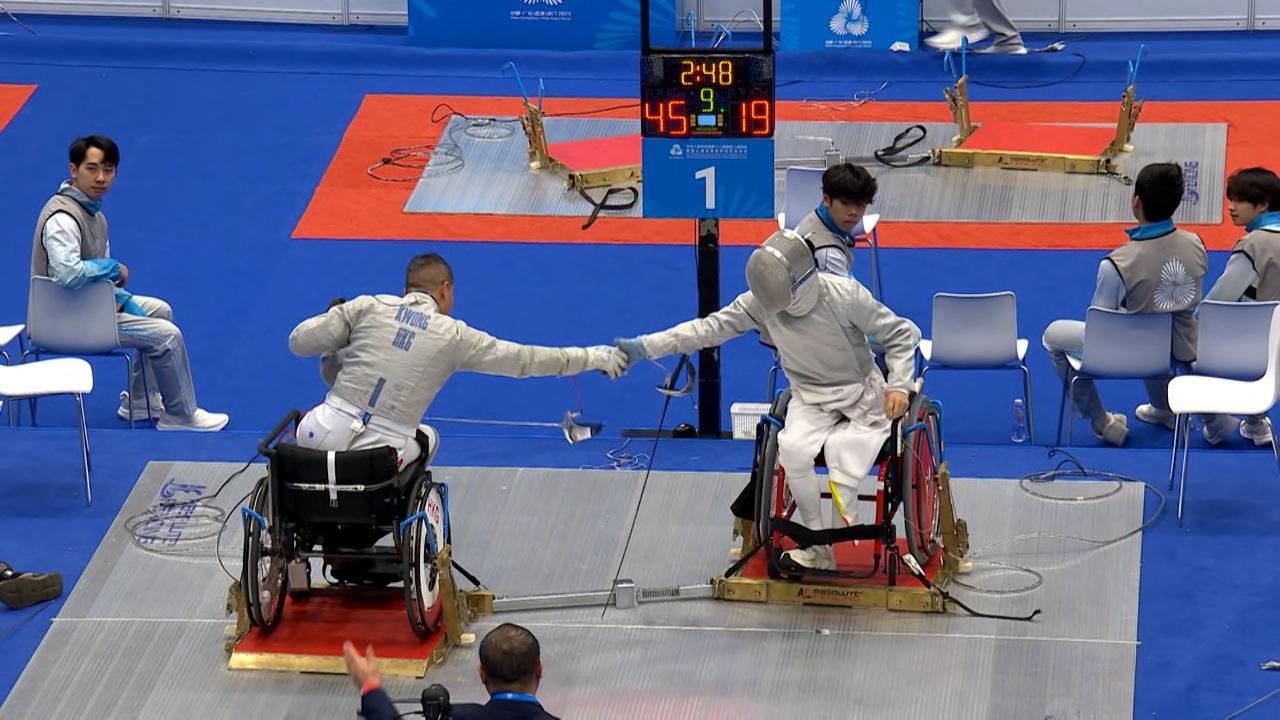 殘特奧會｜香港隊挫廣東 晉佩劍男團四強