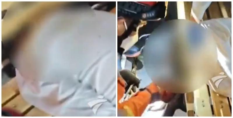 中山醉酒漢頭卡長椅縫隙 消防拆凳救人(有片)