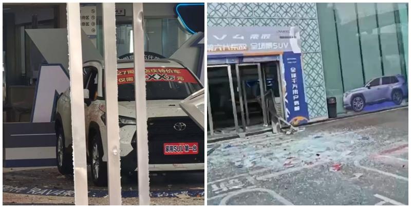 成都男與豐田車行有糾紛 點燃炸藥自爆亡另釀4傷(網上圖片/影片截圖)