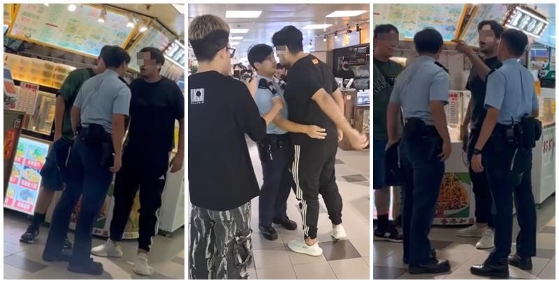 葵涌廣場2樓一間二手書店，一名22歲、持有香港身份證的巴基斯坦裔男銷售員疑因爭客問題與鄰舖職員起爭執。期間有人報案求助。警員處理案件期間有人極不合作及情緒激動，最終以「在公眾地方作出擾亂秩序行為」拘捕男子。(Threads)