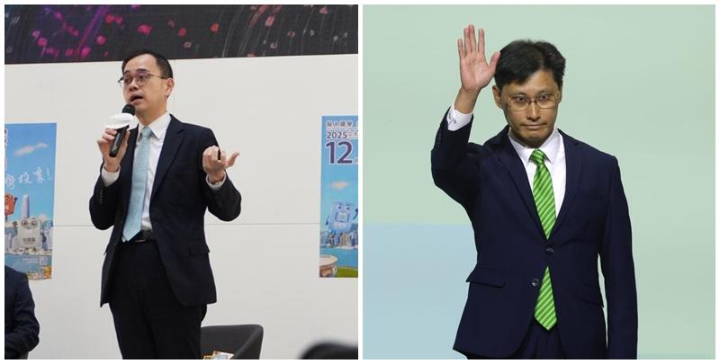 立法會選舉功能組別的在會計界，首次參選的吳錦華(右)以4389票當選，擊敗競逐連任的黃俊碩(左)，黃俊碩取得3618票落敗。(黃俊碩fb/林俊源攝)