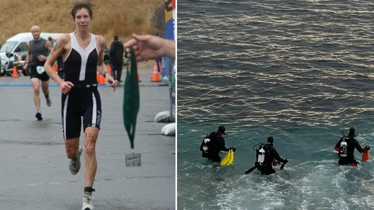 美國三項鐵人運動員福克斯在加州海域游泳時被巨鯊突襲拖入水中，遺體一周後才尋獲。(互聯網)