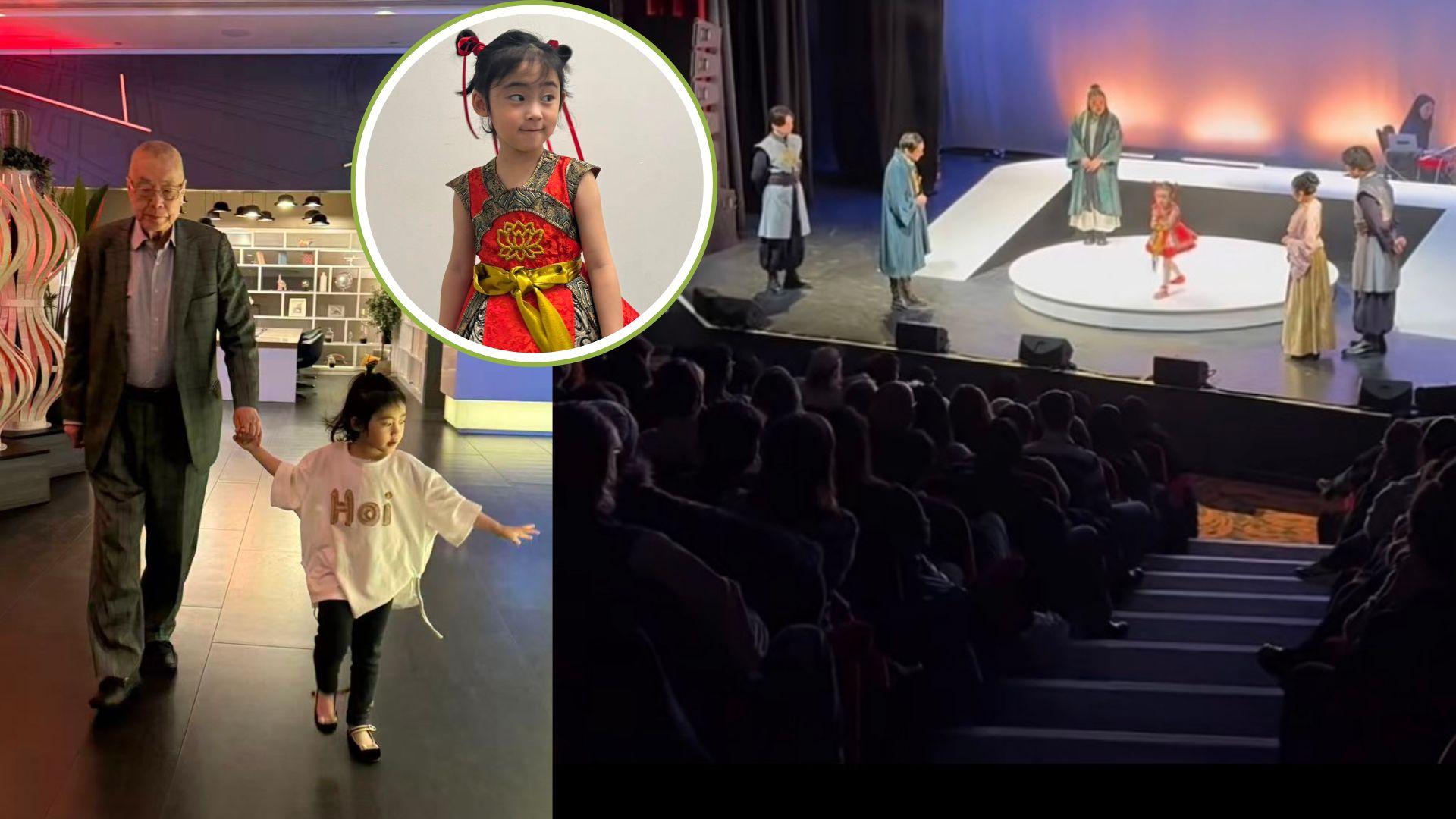 86歲劉詩昆5歲女初登英國舞台 劉蓓蓓扮哪吒演音樂劇全場爆滿